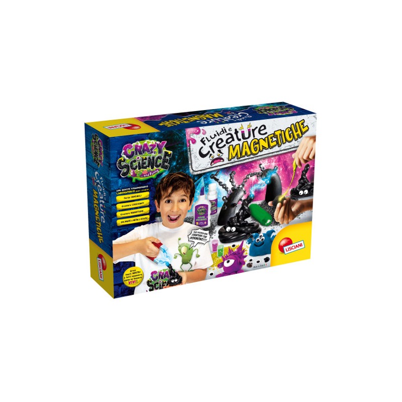 LISCIANI - CRAZY SCIENCE LABORATORIO FLUIDI E CREATURE MAGNETICHE 73061 Gioco interattivo per bambini +8a