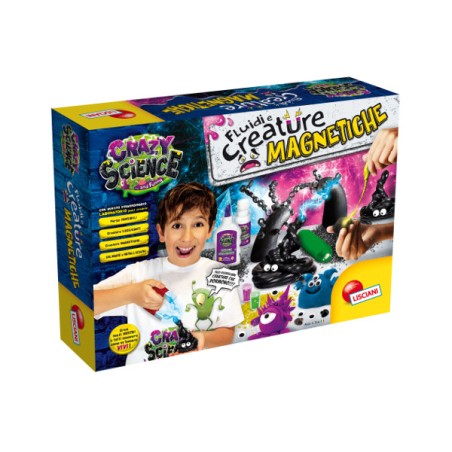 1 - LISCIANI - CRAZY SCIENCE LABORATORIO FLUIDI E CREATURE MAGNETICHE 73061 Gioco interattivo per bambini +8a