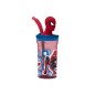 BICCHIERE TRITAN SPIDERMAN C/CANNUCC. 3D ST74766
