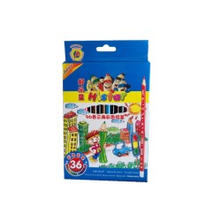 1 - 36 pz Pastelli triangolari slim histar colori assortiti 1333