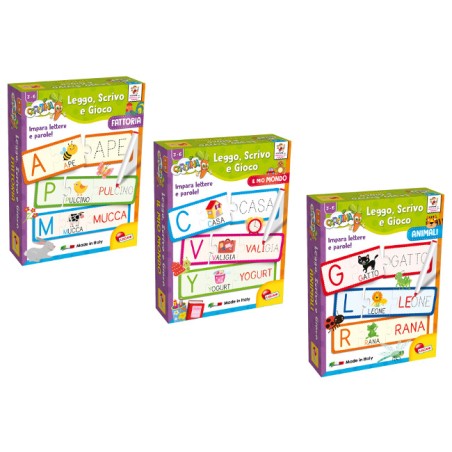 1 - LISCIANI - CAROTINA LEGGO SCRIVO E GIOCO LE PAROLE  79940 Gioco Educativo per bambini e prima infanzia