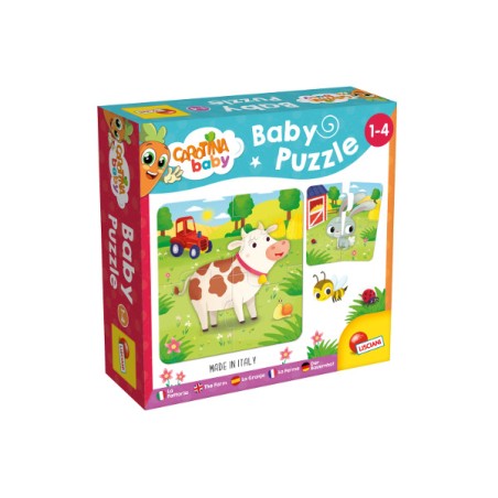 1 - LISCIANI - CAROTINA BABY PUZZLE LA FATTORIA 80083 Gioco Educativo per bambini e prima infanzia