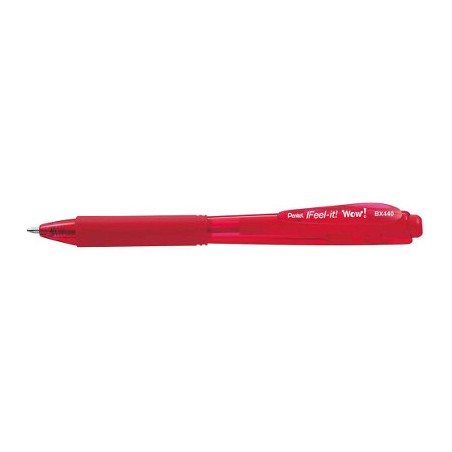 1 - Penna sfera wow feel-it 1.0 rosso Pentel BX440-AI 12 pz