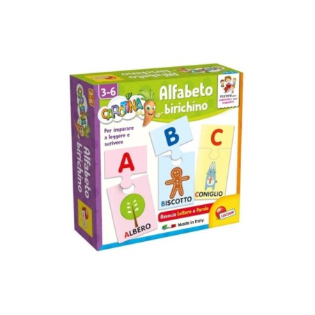 1 - LISCIANI - CAROTINA QUADROTTE ALFABETO BIRICHINO 87464 Gioco Educativo per bambini e prima infanzia