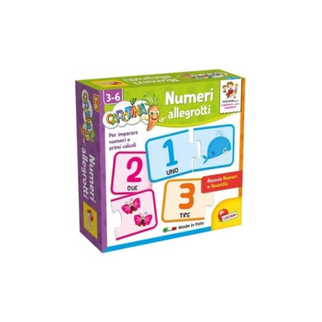 1 - LISCIANI - CAROTINA QUADROTTE NUMERI ALLEGROTTI 87471 Gioco Educativo per bambini e prima infanzia