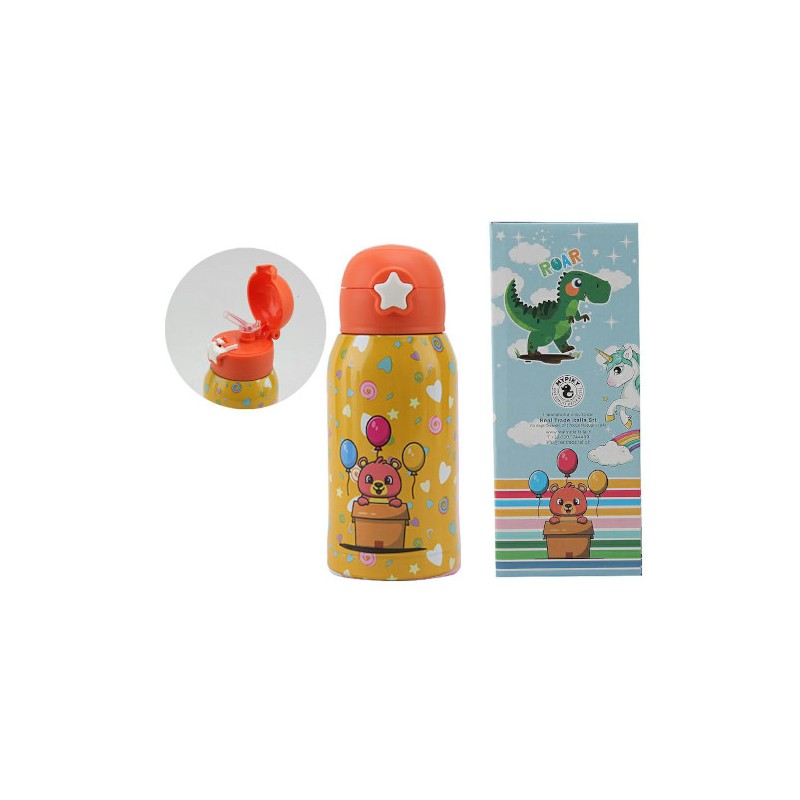 BORRACCIA TERMICA BABY 500ML. C/CANNUCCIA MYPIKY ORSETTO MPBB04