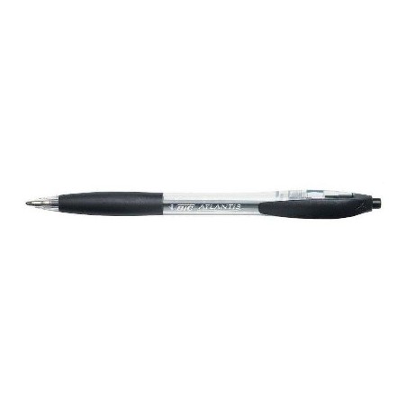 BIC Atlantis penne a sfera a scatto punta media 1.0 mm nero 887132