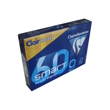 1 - CLAIREFONTAINE 500 fogli Carta per fotocopie Clairmail bianca A4 60 gr 1929