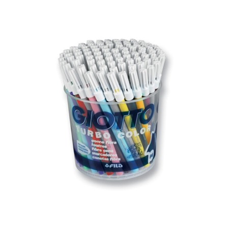 1 - FILA Giotto Turbo Color Pennarelli a Spirito Lavabili Punta Fine 96 Colori 5215