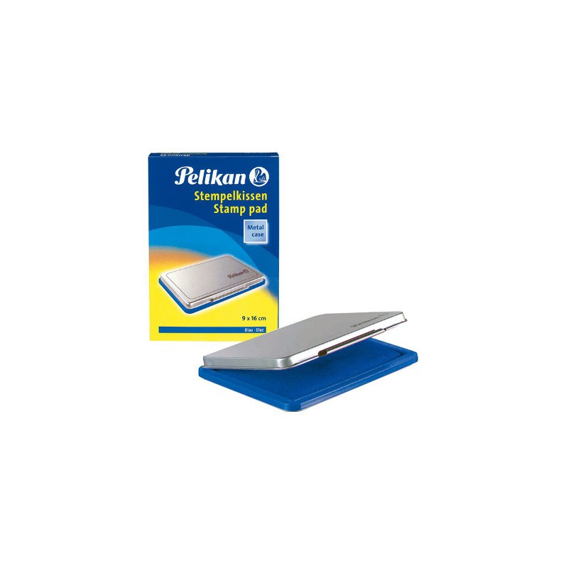 Cuscinetto inchiostro per timbro Pelikan - N. 1 - 9x16 cm Blu