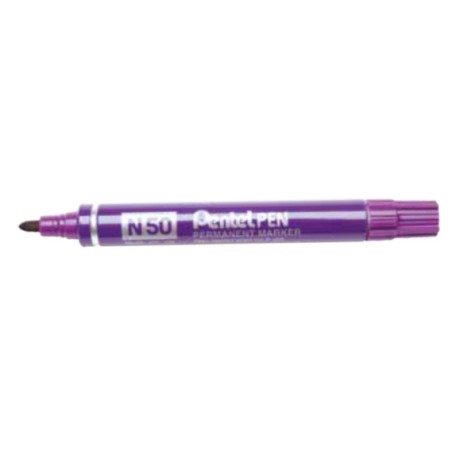 Pentel N50-V marcatore permanente viola punta conica 4,3 mm