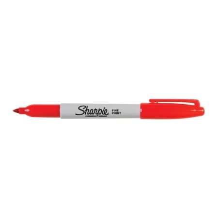 1 - PAPERMATE Pennarello Marker Sharpie fine colore rosso S0810940