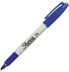 1 - PAPERMATE Pennarello Marker Sharpie fine colore blu S0810950