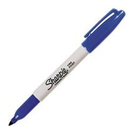 1 - PAPERMATE Pennarello Marker Sharpie fine colore blu S0810950