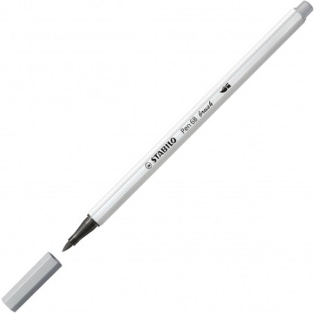 1 - 10 pezzi Stabilo pen 68 Brush pennarello grigio freddo 568/95