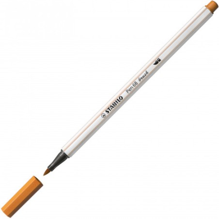 1 - 10 pezzi Stabilo pen 68 Brush pennarello ocra scuro 568/89