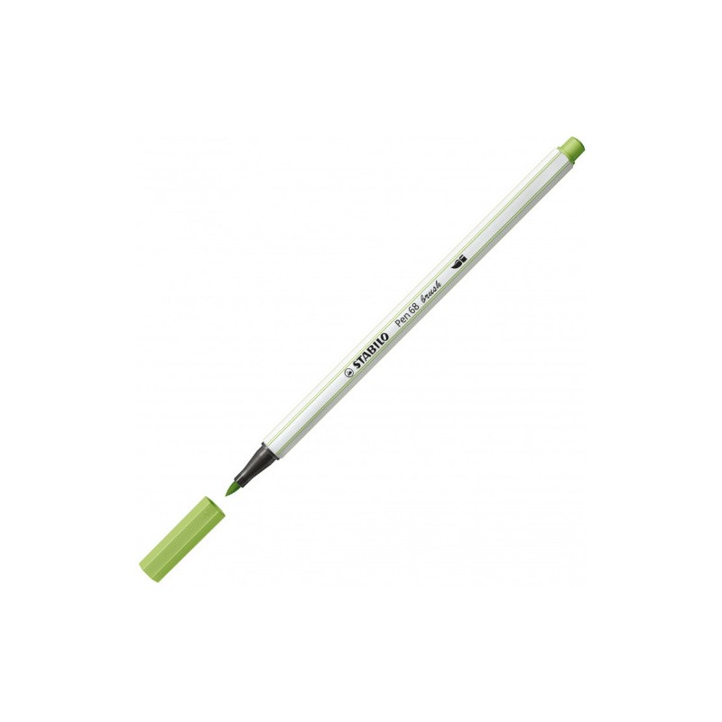 10 pezzi Stabilo pen 68 Brush pennarello verde chiaro 568/33