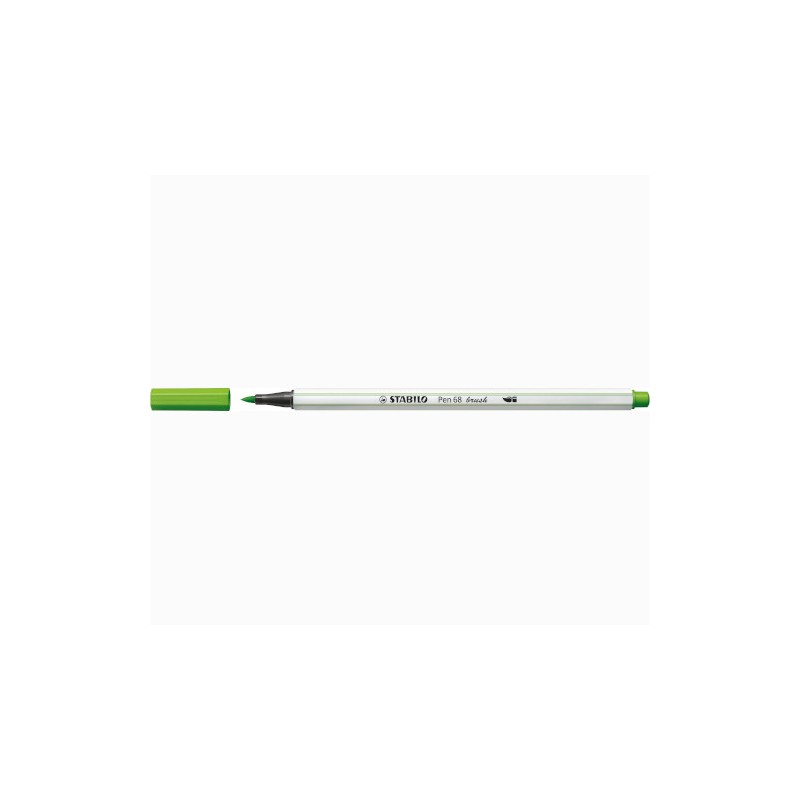 10 pezzi Stabilo pen 68 Brush pennarello verde foglia 568/43