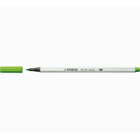1 - 10 pezzi Stabilo pen 68 Brush pennarello verde foglia 568/43