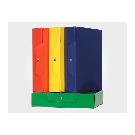 1 - ARCA Cartella portaprogetti dorso 6 con bottone colore blu lucido 0123