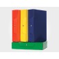 ARCA Cartella portaprogetti dorso 6 con bottone colore blu lucido 0123
