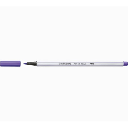 10 pezzi Stabilo pen 68 Brush pennarello viola 568/55