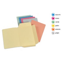 1 - ARCA 50 pz Cartelline per atti 3 lembi arancio 0224