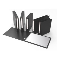 1 - Portatabulati raccoglitore 4 anelli data storing grigio