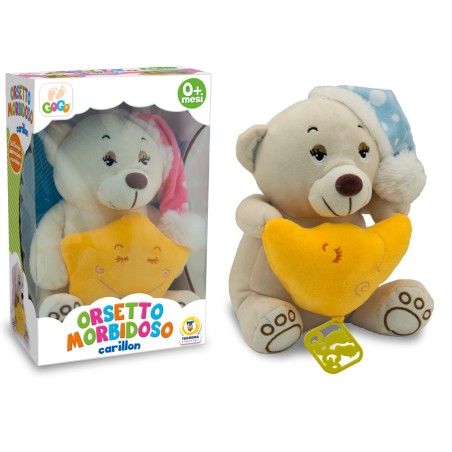 1 - TEOREMA GOGO - CARILLON ORSETTO NINNA NANNA 2 ASS 22 CM 38643