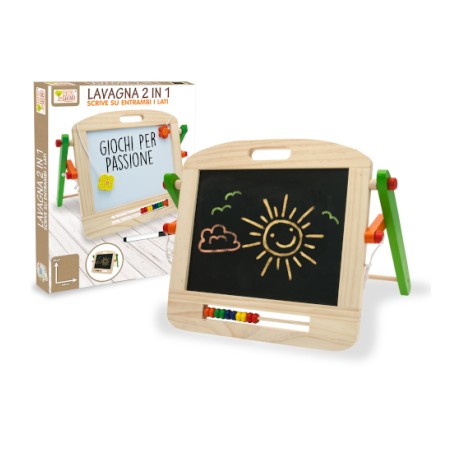 1 - TEOREMA FATTO DI LEGNO - LAVAGNA 2in1 +ACCESSORI 40503
