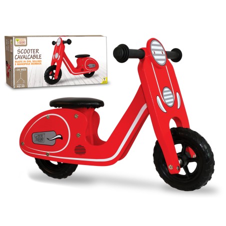 1 - TEOREMA FATTO DI LEGNO - F. SCOOTER IN LEGNO MAX.30 KG 40595