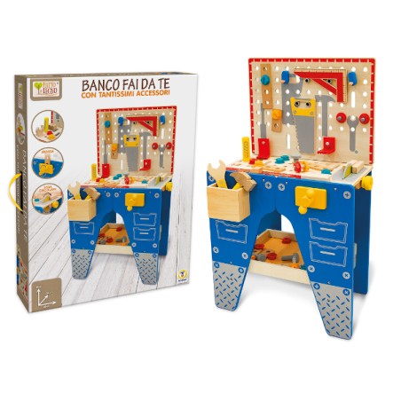 1 - TEOREMA FATTO DI LEGNO - BANCO FAI DA TE IN LEGNO H.80 CM 40620