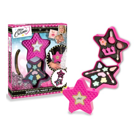 1 - TEOREMA MISS CARINA - TRUCCHI BIMBA COFANETTO STELLA CON TRACOLLA 2 LIVELLI 65659