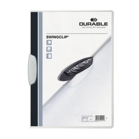 1 - Cartellina SwingClip Durable per fogli A4 colore bianco