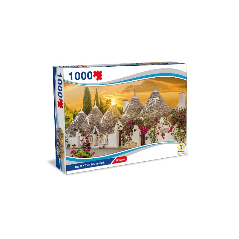 TEOREMA PUZZLE ITALIA - TRULLI DI ALBEROBELLO 70X50 CM  1000PZ67022