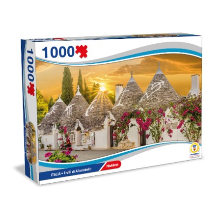 1 - TEOREMA PUZZLE ITALIA - TRULLI DI ALBEROBELLO 70X50 CM 67022