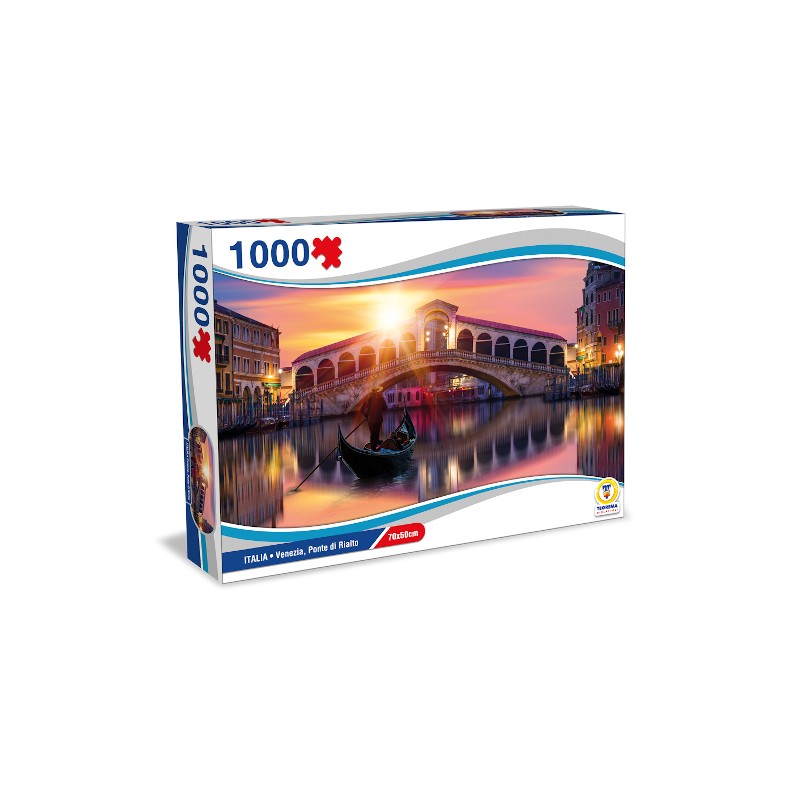 TEOREMA PUZZLE ITALIA - VENEZIA, PONTE DI RIALTO 70X50CM  1000 PZ67023