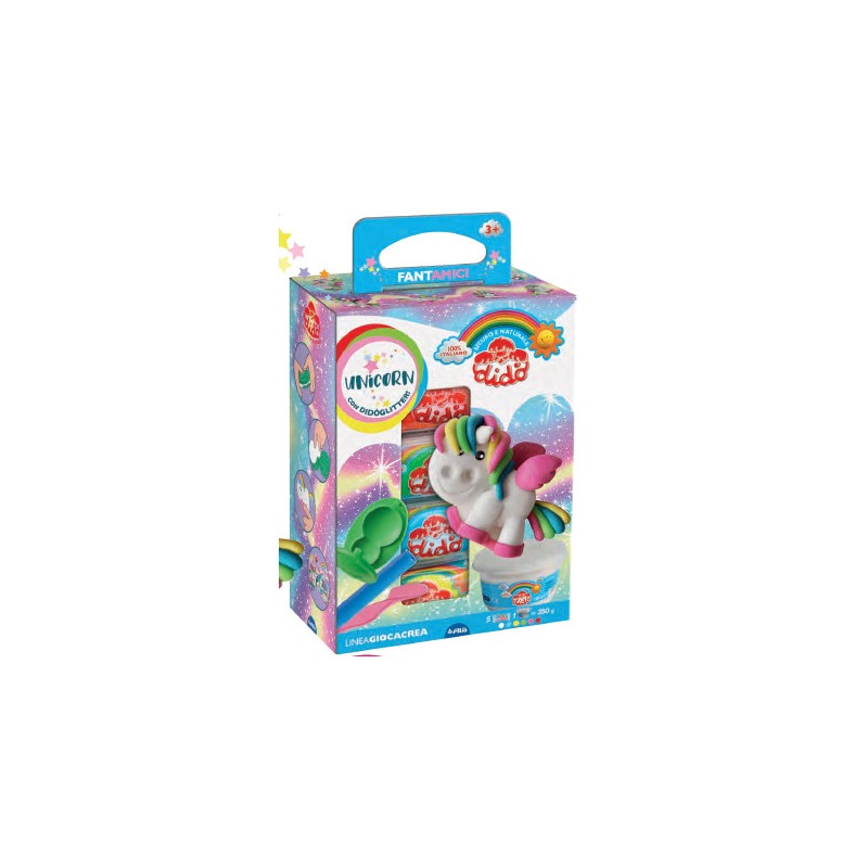 Didò Giocacrea Fantamici Unicorn pasta modellabile 350 g con accessori F361000