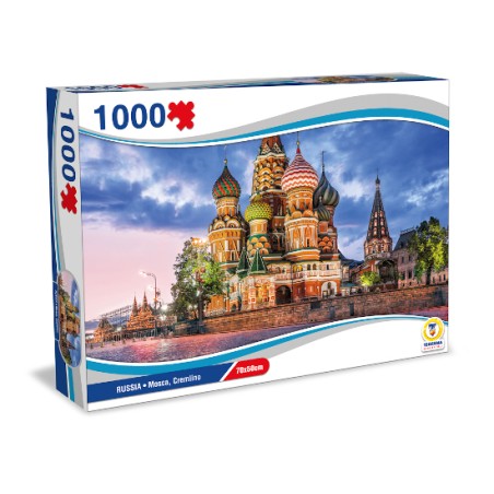 1 - TEOREMA PUZZLE RUSSIA - MOSCA, CREMLINO 1000 PZ 70X50CM 67028
