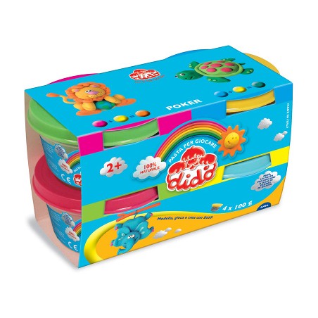 1 - Pasta da modellare Dido' Poker 4 x gr 100 Fila 390700