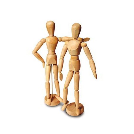 CWR Manichino Legno cm.31 con base -uomo- 201