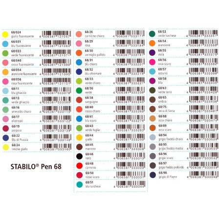 1 - Pennarello Stabilo Pen nero