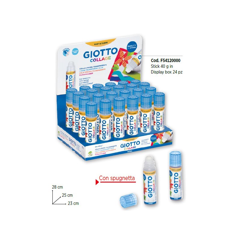 FILA Flacone colla Giotto collage trasparente stick 40gr 54120000