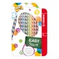 STABILO EASY COLORS PASTELLI -L- 12 col.+temperino 331/12 per mancini
