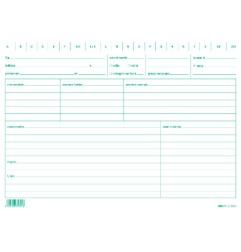 1 - EDIPRO  Schede di ricambio per schedario colore verde 17x24 E3530