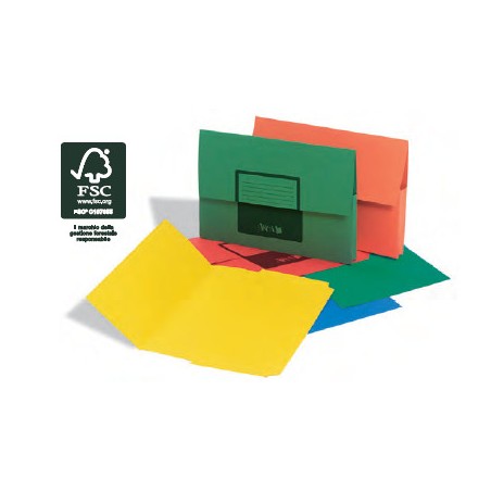 1 - 25 pezzi Cartella portadocumenti Canguro Arca giallo 0233