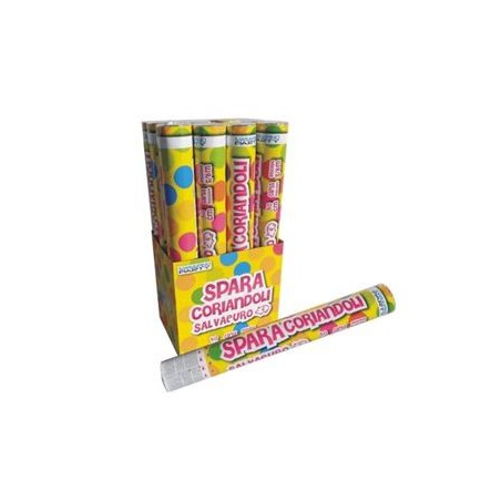 1 - Tubo Sparacoriandoli Multicolore Salvaeuro 40cm