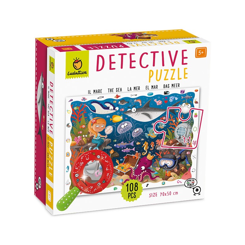 LUDATTICA DETECTIVE PUZZLE 108 PCS IL MARE 20156