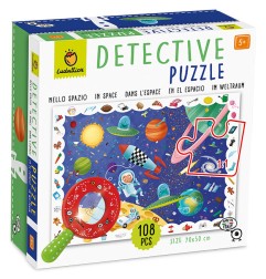 1 - LUDATTICA DETECTIVE PUZZLE 108 PCS NELLO SPAZIO 20736