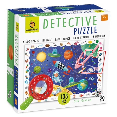 1 - LUDATTICA DETECTIVE PUZZLE 108 PCS NELLO SPAZIO 20736